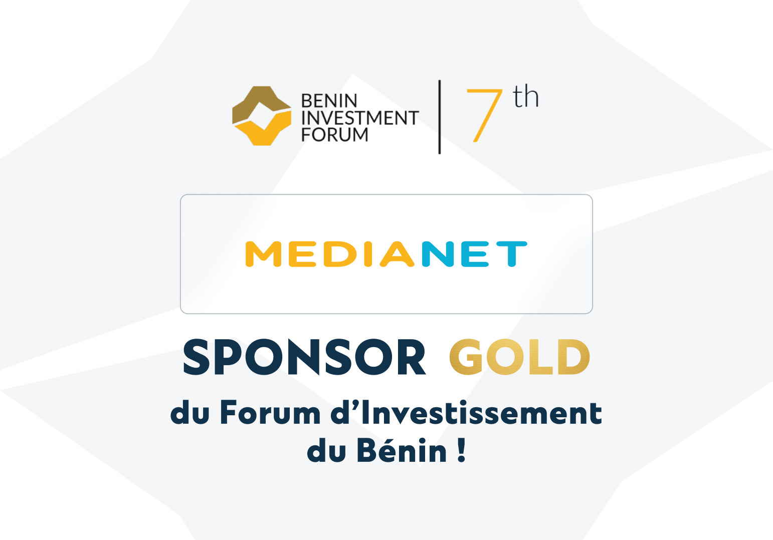 MEDIANET, sponsor Gold du Bénin Investment Forum 2025 : un engagement fort pour l’innovation numérique en Afrique