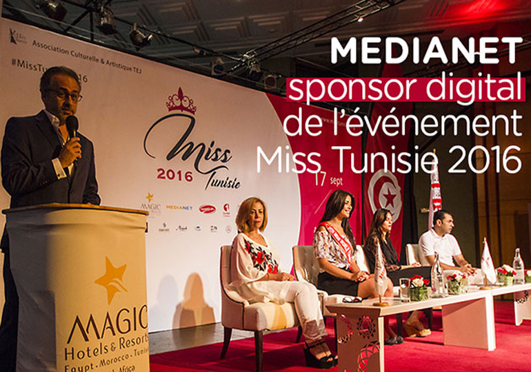 MEDIANET sponsor digital de l’événement Miss Tunisie 2016