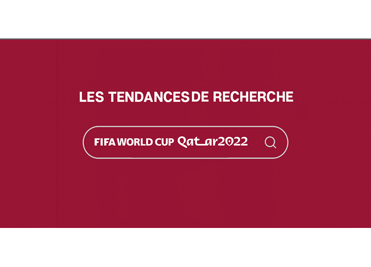 Les résultats de recherches portant sur le mot clé « Qatar » à travers tous les pays du monde montrent que le volume de recherche a augmenté de 330% à la date d’hier 20/11/2022 soit la date de début de la coupe du monde 2022.
