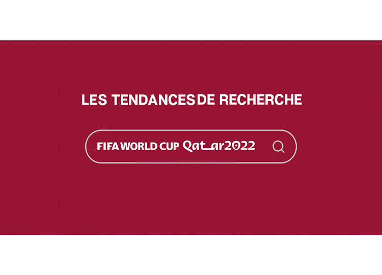 Les résultats de recherches portant sur le mot clé « Qatar » à travers tous les pays du monde montrent que le volume de recherche a augmenté de 330% à la date d’hier 20/11/2022 soit la date de début de la coupe du monde 2022.
